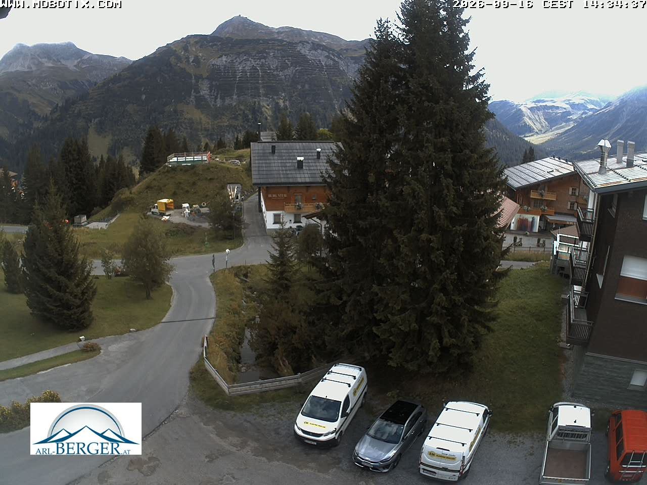 Archiv Foto Webcam Oberlech: Pension Berger