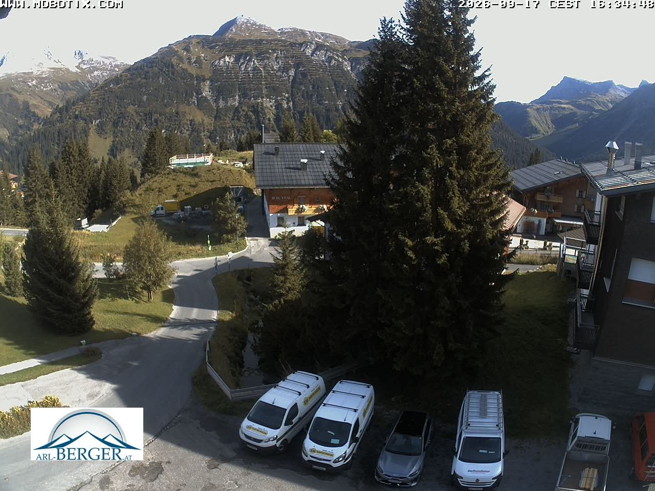 Archiv Foto Webcam Oberlech: Pension Berger