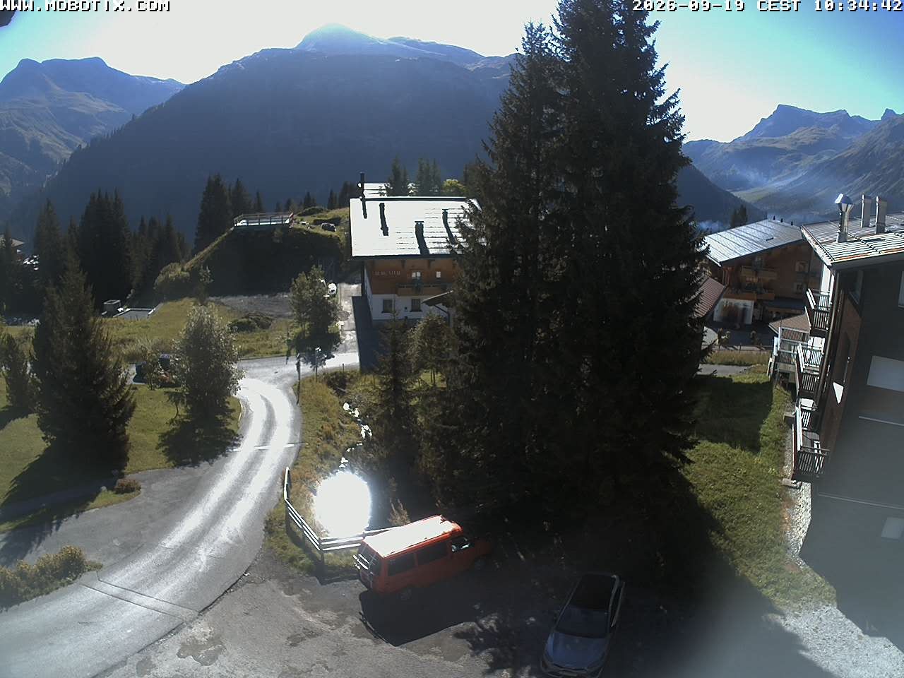 Archiv Foto Webcam Oberlech: Pension Berger