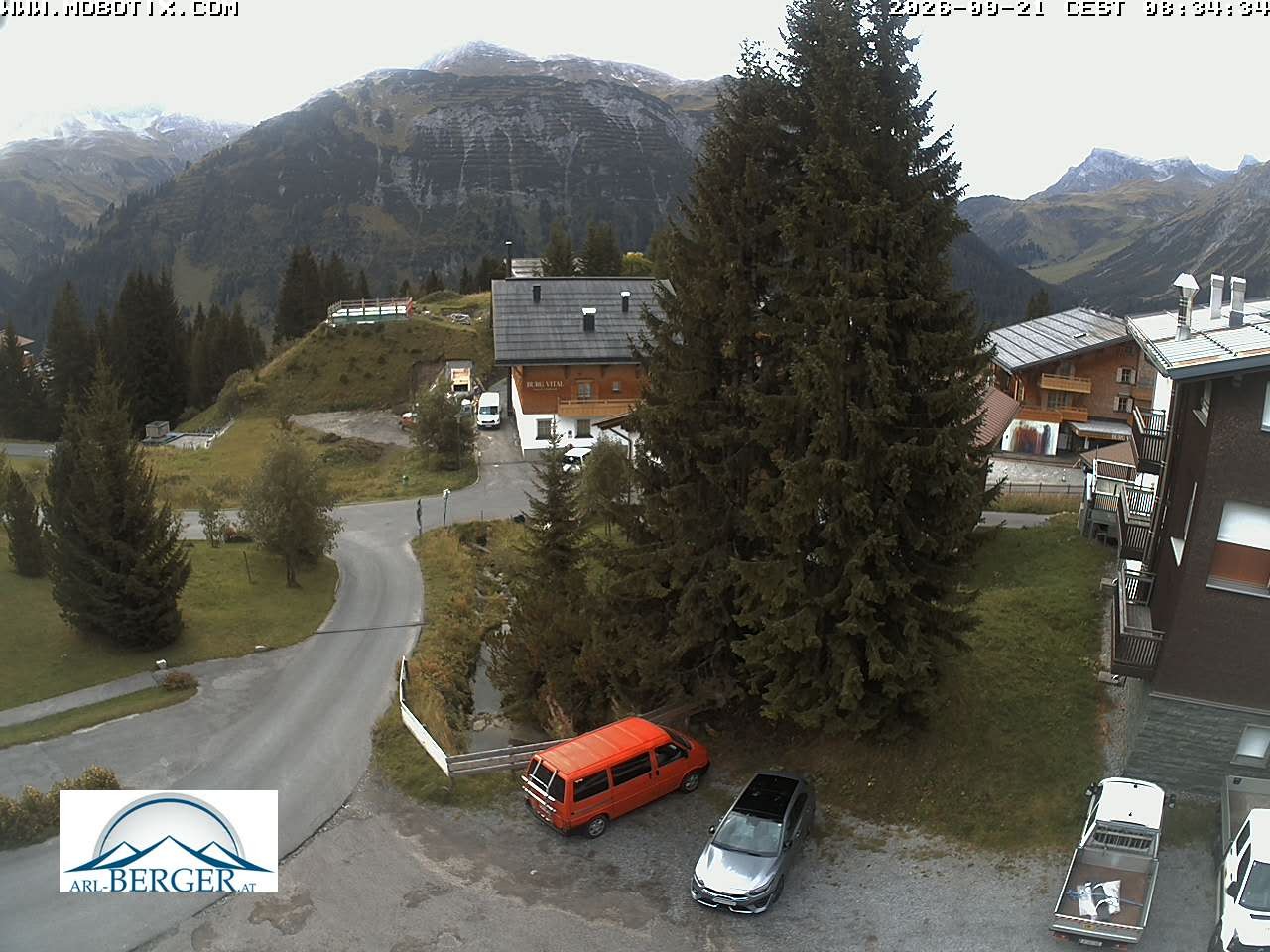 Archiv Foto Webcam Oberlech: Pension Berger
