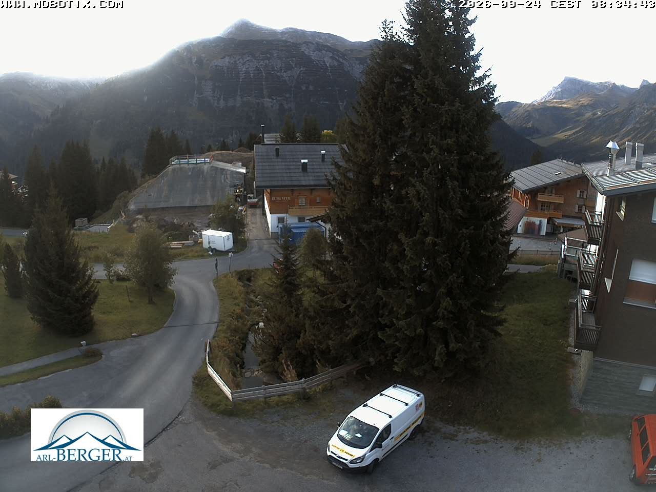 Archiv Foto Webcam Oberlech: Pension Berger