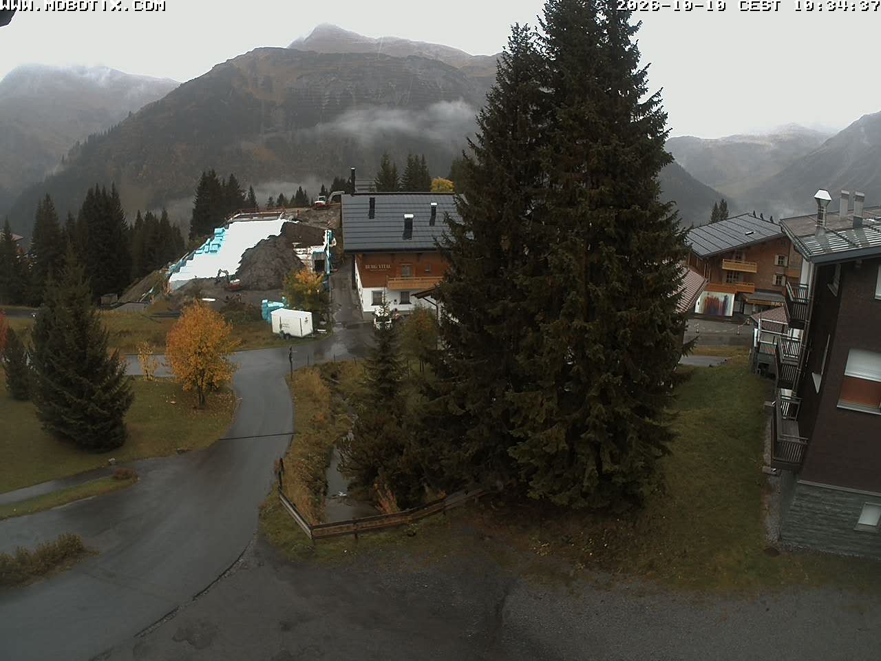 Archiv Foto Webcam Oberlech: Pension Berger