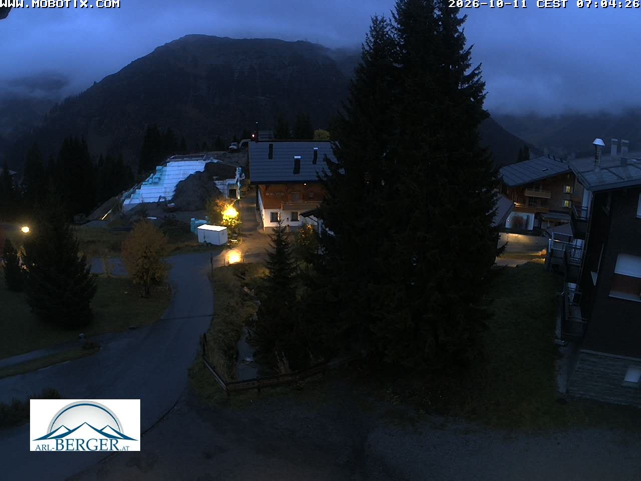 Archiv Foto Webcam Oberlech: Pension Berger