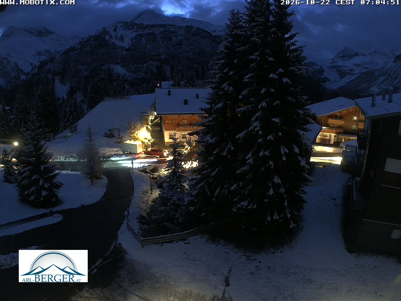 Archiv Foto Webcam Oberlech: Pension Berger