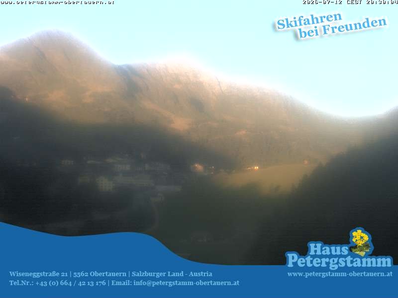 Archived image Webcam Apartement House Petergstamm in Obertauern