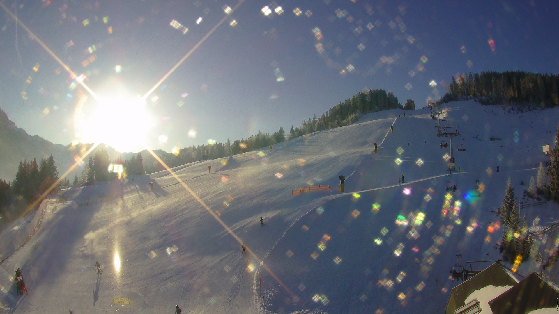 Archiv Foto Webcam Nassfeld: Blick Sonnleitn