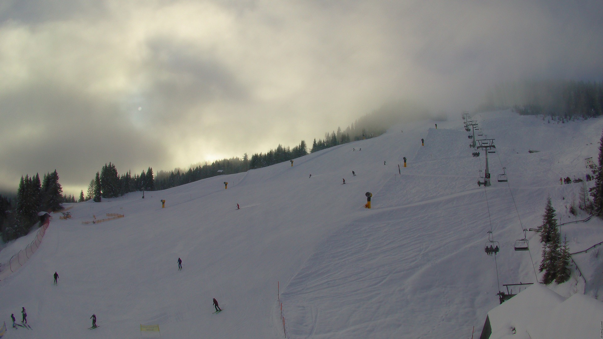 Archiv Foto Webcam Nassfeld: Blick Sonnleitn