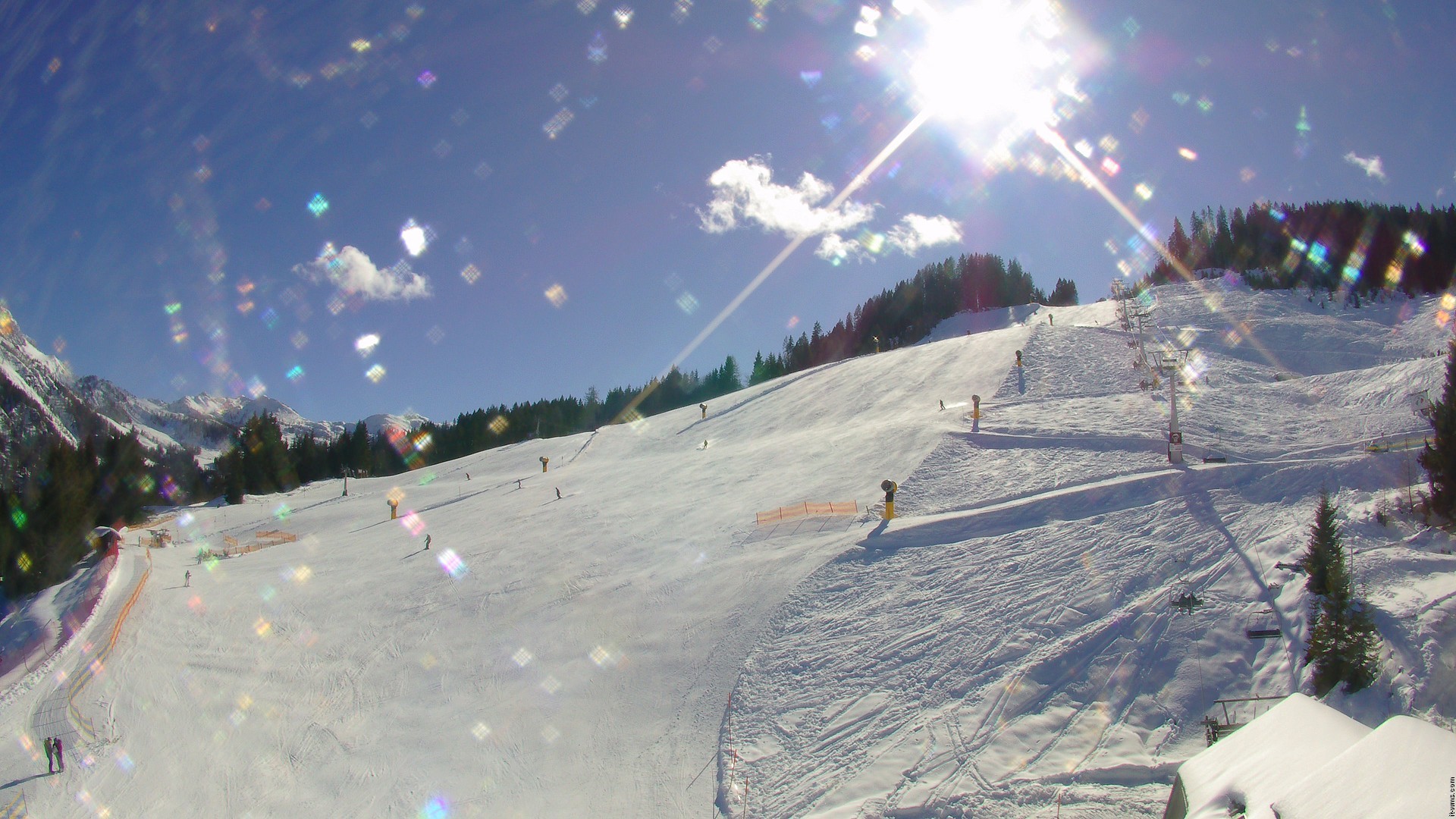 Archiv Foto Webcam Nassfeld: Blick Sonnleitn