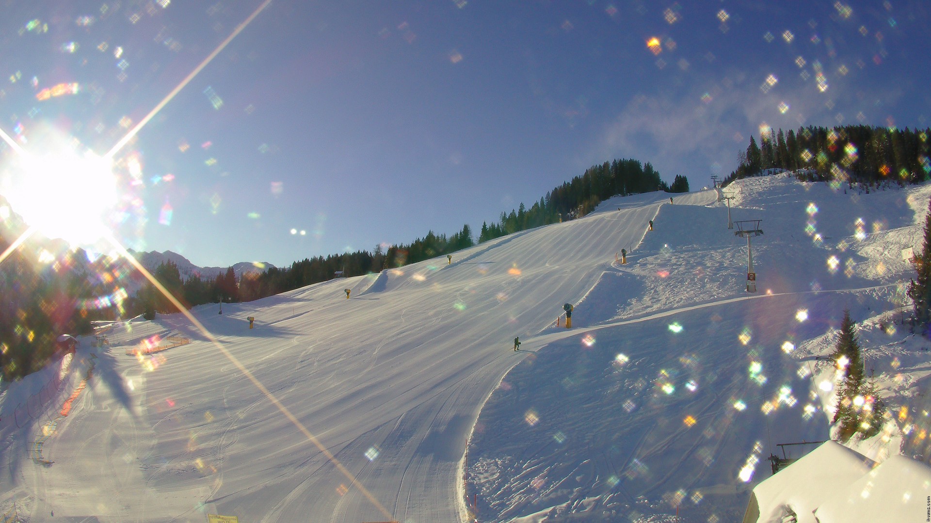 Archiv Foto Webcam Nassfeld: Blick Sonnleitn