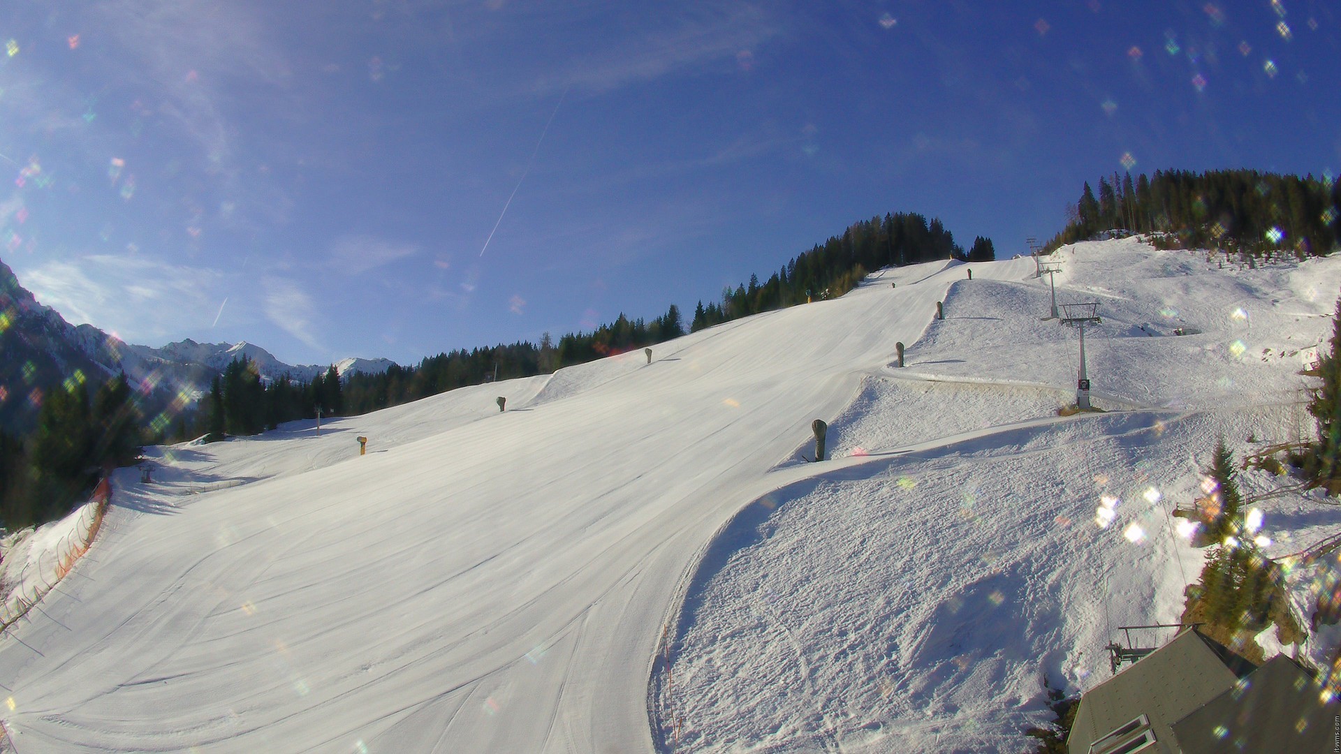 Archiv Foto Webcam Nassfeld: Blick Sonnleitn