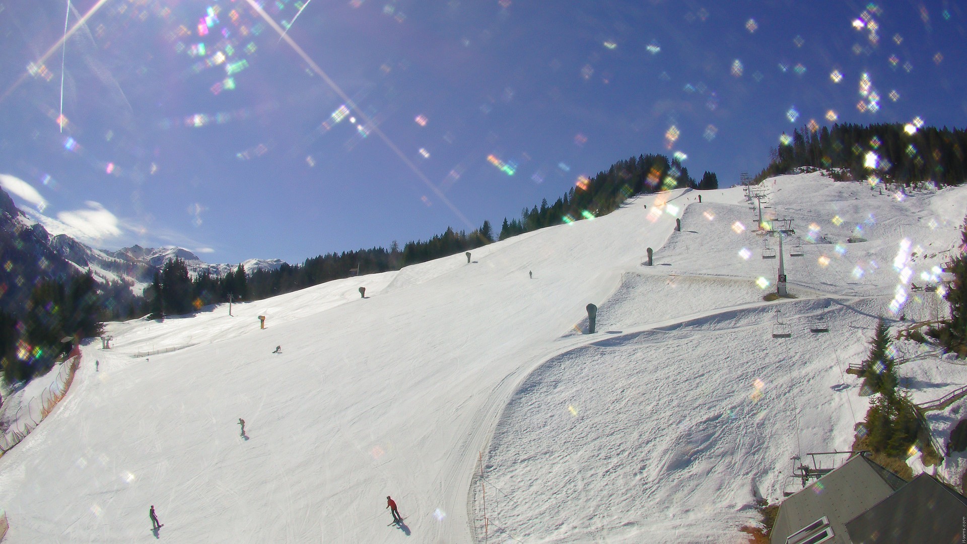 Archiv Foto Webcam Nassfeld: Blick Sonnleitn