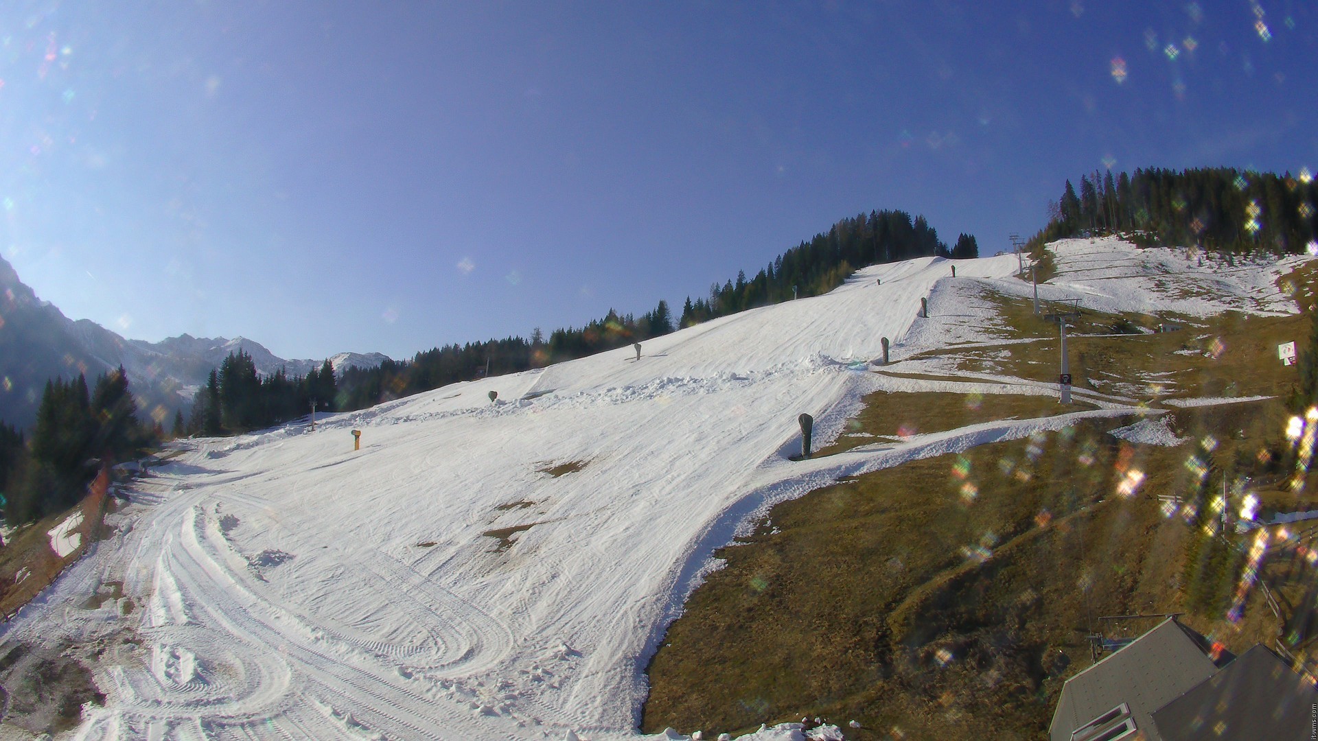 Archiv Foto Webcam Nassfeld: Blick Sonnleitn