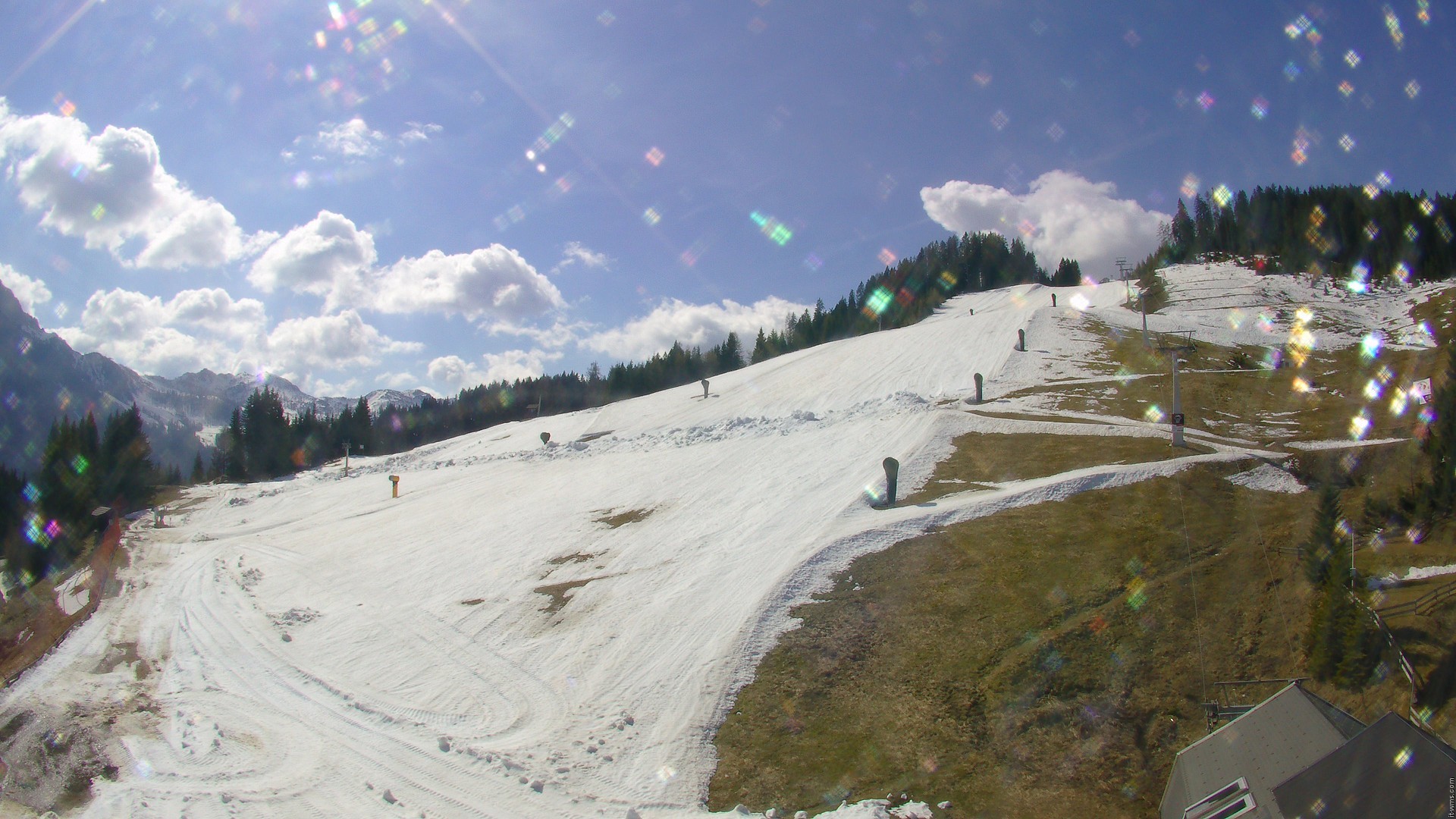 Archiv Foto Webcam Nassfeld: Blick Sonnleitn