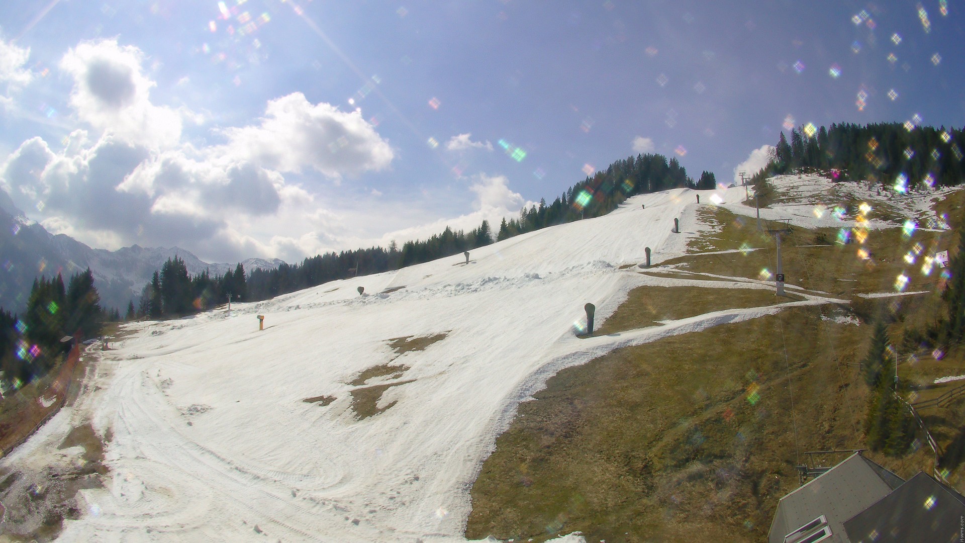 Archiv Foto Webcam Nassfeld: Blick Sonnleitn