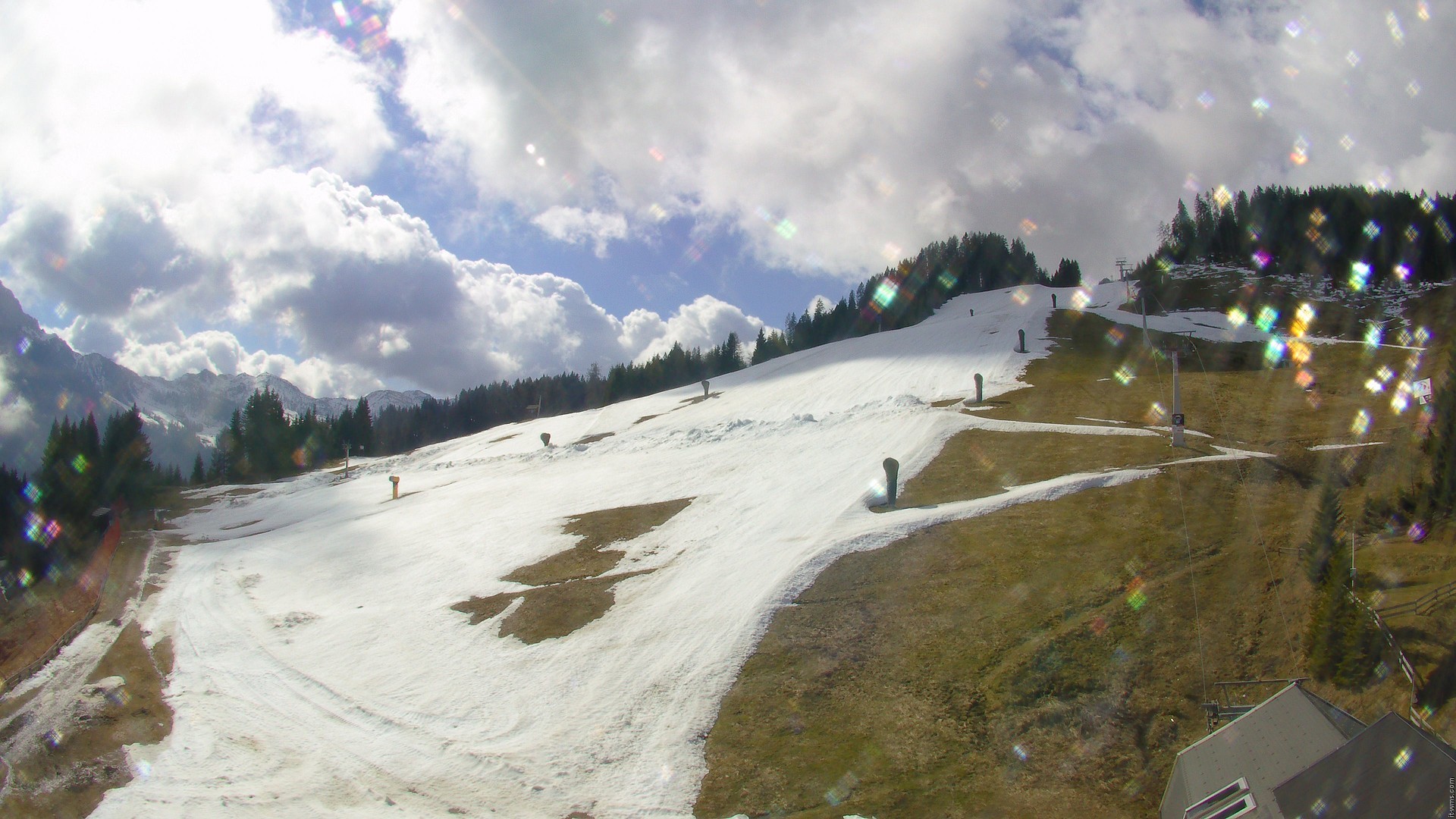 Archiv Foto Webcam Nassfeld: Blick Sonnleitn