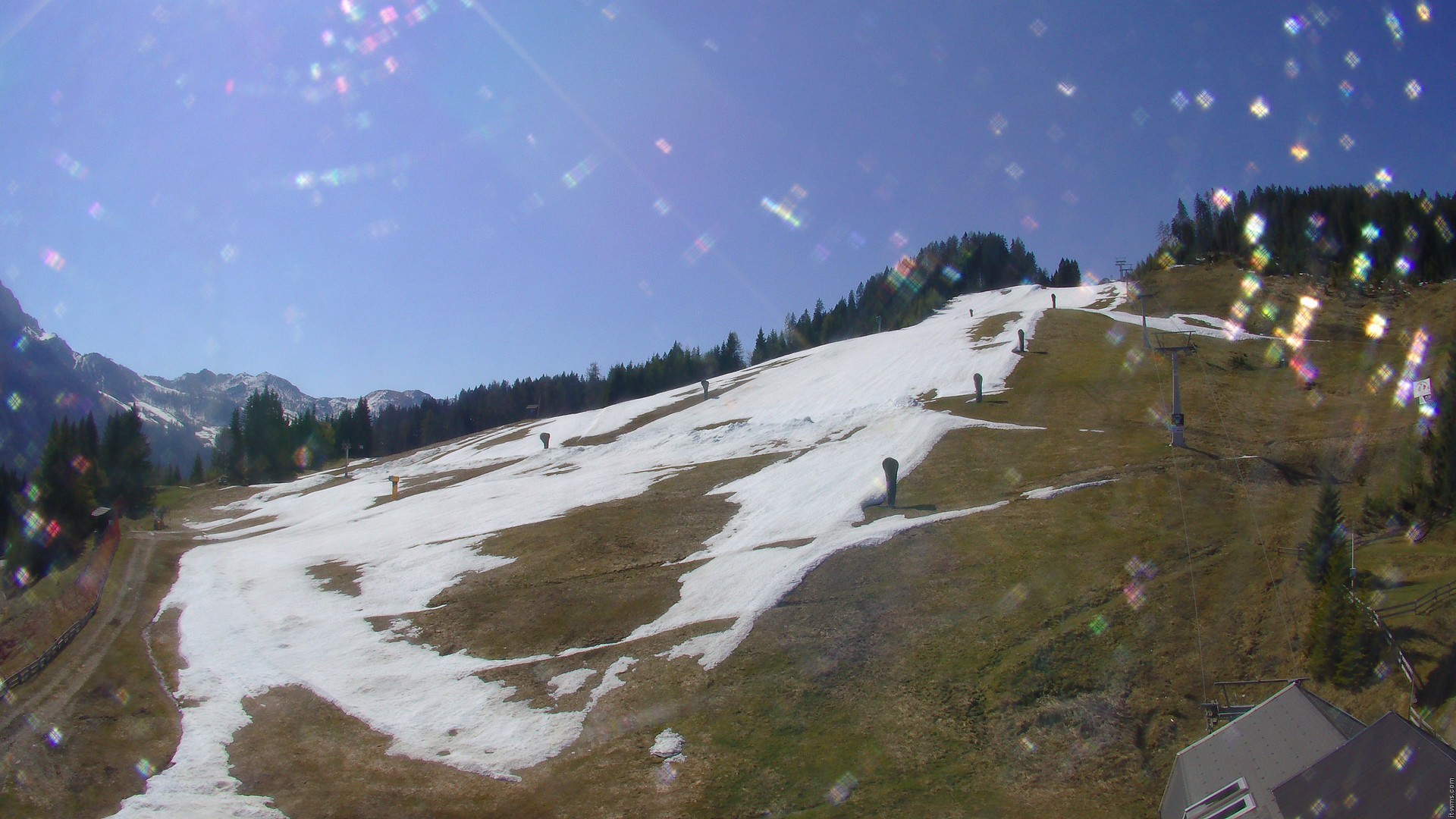 Archiv Foto Webcam Nassfeld: Blick Sonnleitn