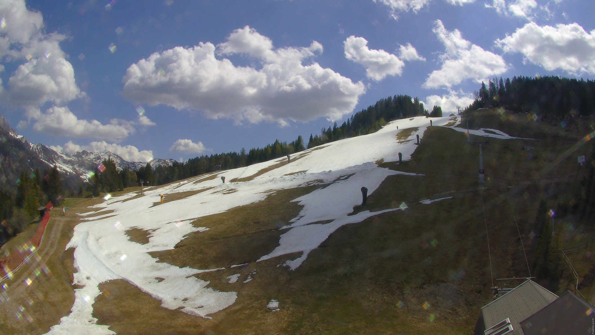 Archiv Foto Webcam Nassfeld: Blick Sonnleitn