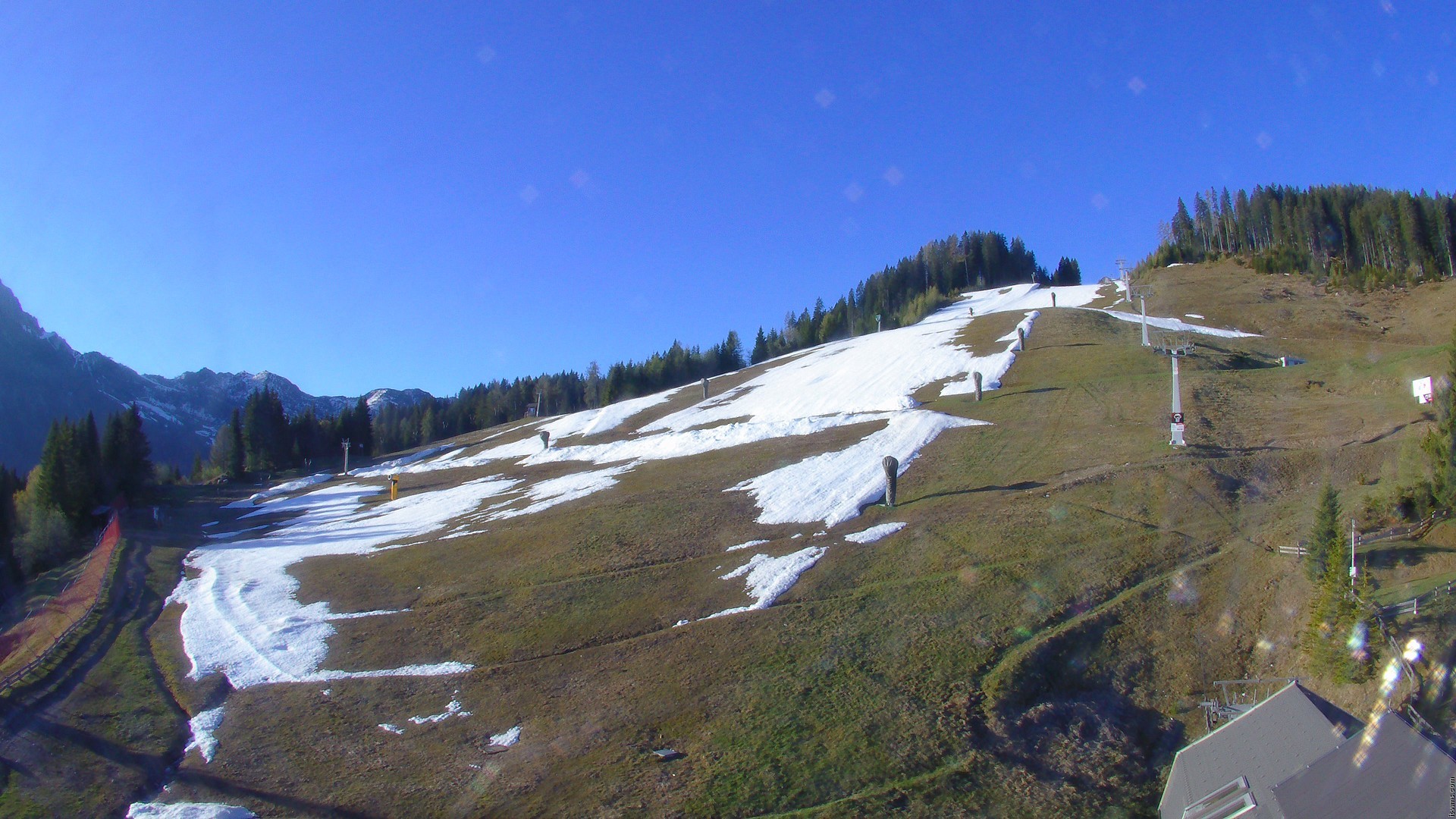Archiv Foto Webcam Nassfeld: Blick Sonnleitn