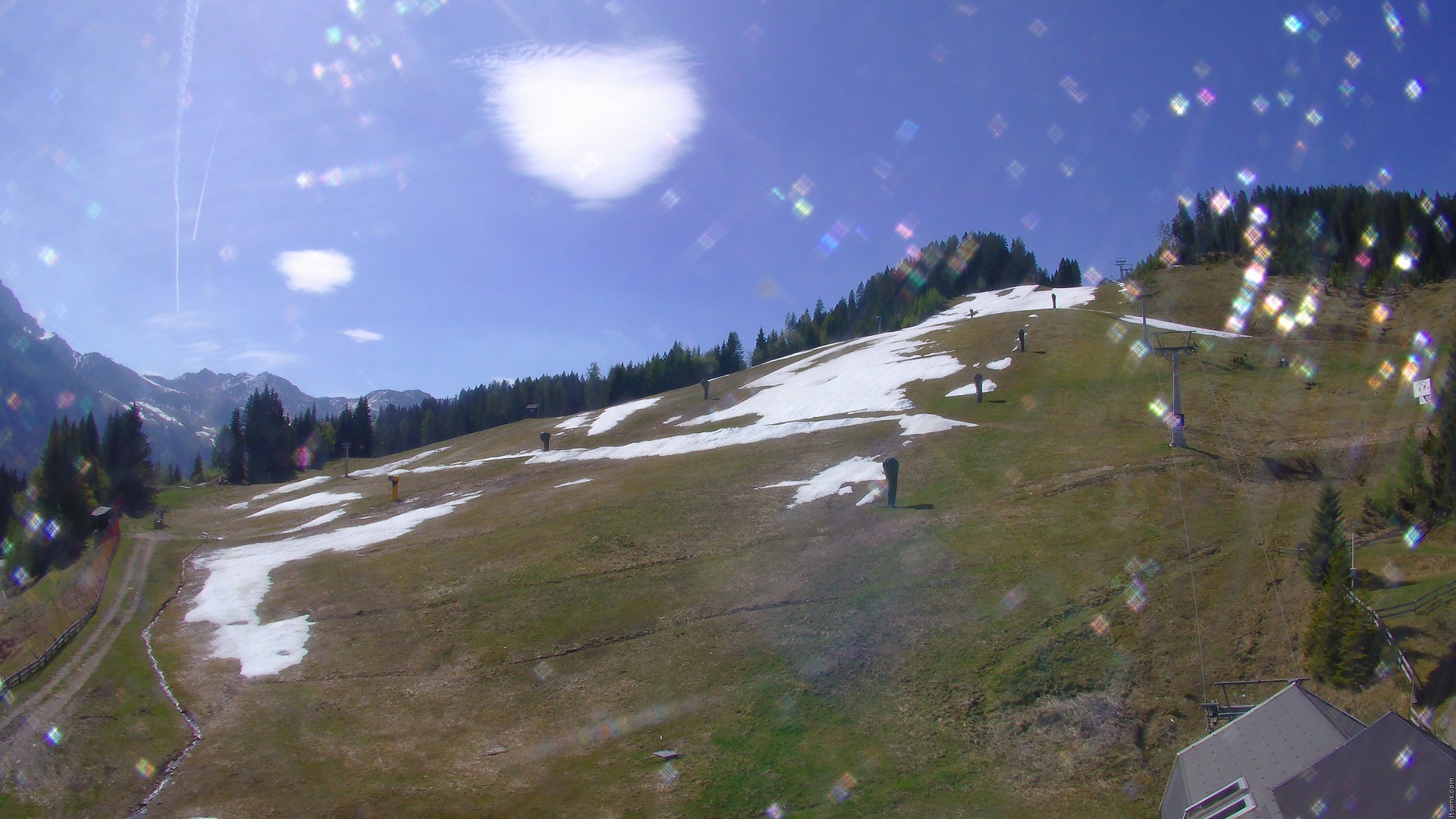 Archiv Foto Webcam Nassfeld: Blick Sonnleitn