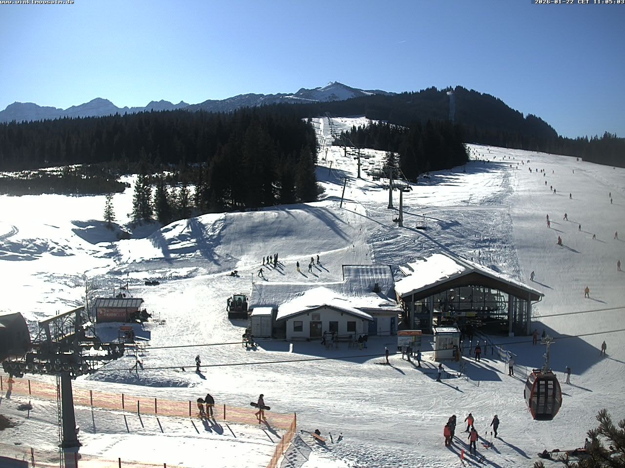 Archiv Foto Webcam Ausblick Winklmoosalm auf Rossalm-Lift