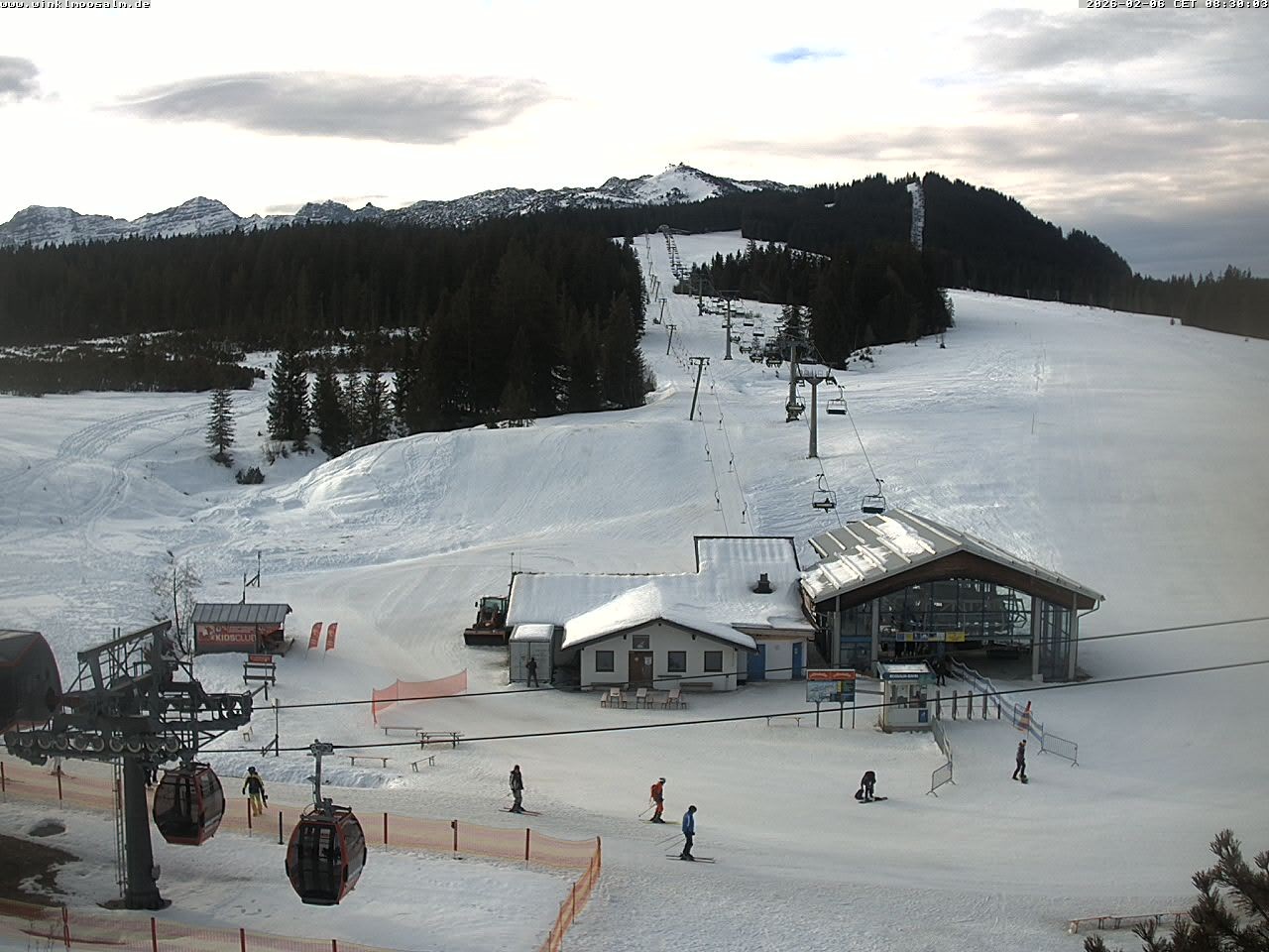 Archiv Foto Webcam Ausblick Winklmoosalm auf Rossalm-Lift