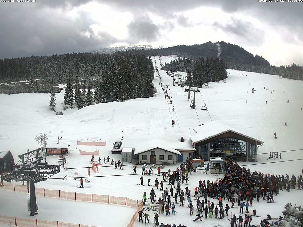 Archiv Foto Webcam Ausblick Winklmoosalm auf Rossalm-Lift