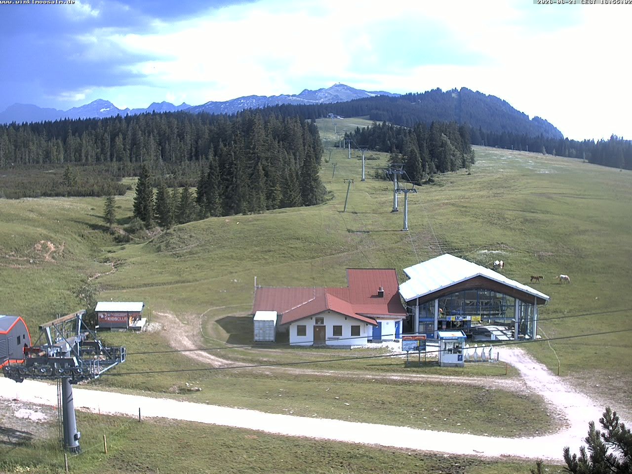 Archiv Foto Webcam Ausblick Winklmoosalm auf Rossalm-Lift
