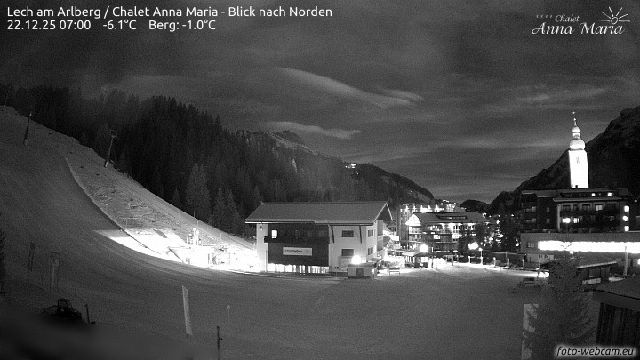 Archiv Foto Webcam Schlegelkopfareal, Lech