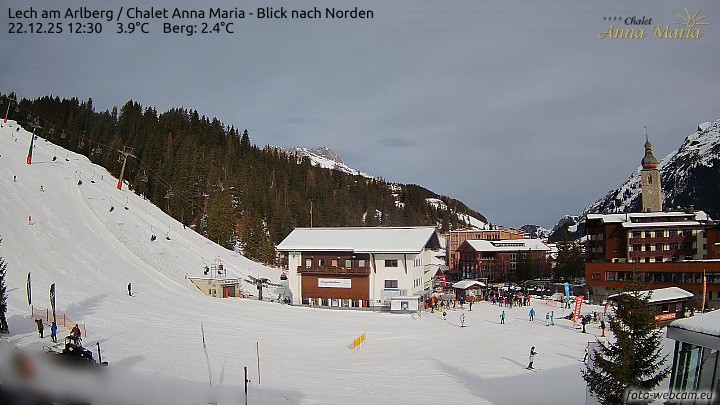 Archiv Foto Webcam Schlegelkopfareal, Lech