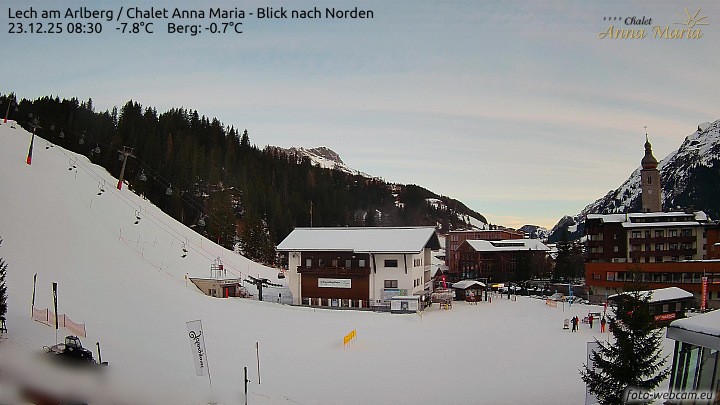 Archiv Foto Webcam Schlegelkopfareal, Lech