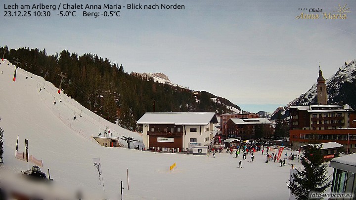 Archiv Foto Webcam Schlegelkopfareal, Lech