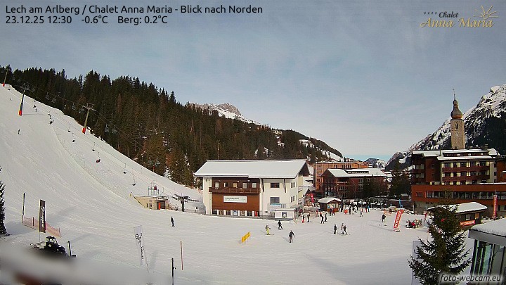 Archiv Foto Webcam Schlegelkopfareal, Lech
