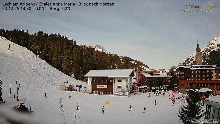 Archiv Foto Webcam Schlegelkopfareal, Lech