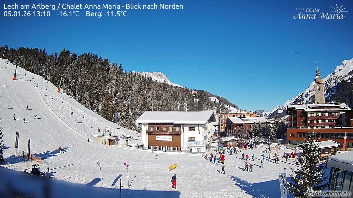 Archiv Foto Webcam Schlegelkopfareal, Lech