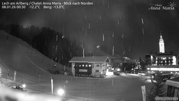 Archiv Foto Webcam Schlegelkopfareal, Lech