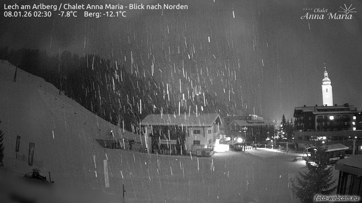 Archiv Foto Webcam Schlegelkopfareal, Lech