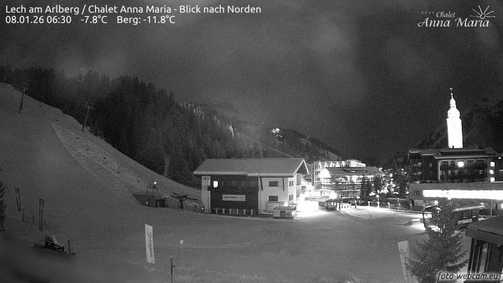 Archiv Foto Webcam Schlegelkopfareal, Lech