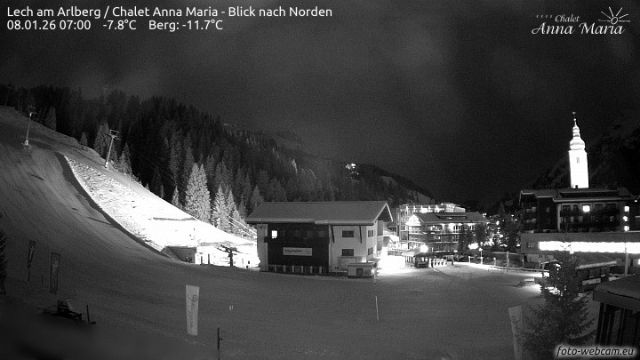 Archiv Foto Webcam Schlegelkopfareal, Lech