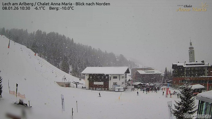 Archiv Foto Webcam Schlegelkopfareal, Lech