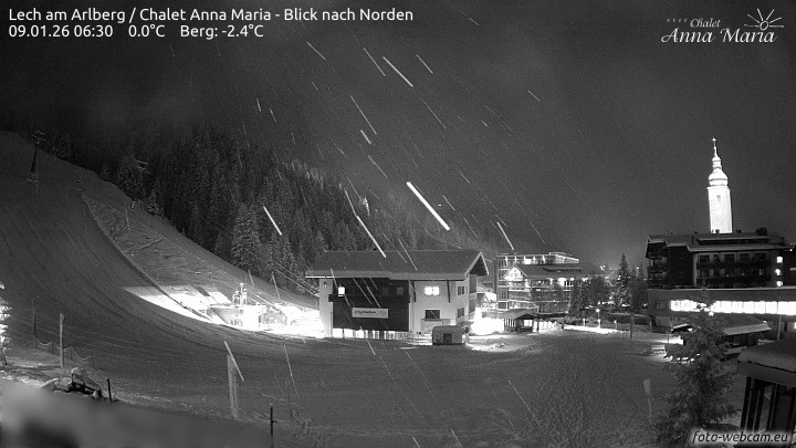 Archiv Foto Webcam Schlegelkopfareal, Lech
