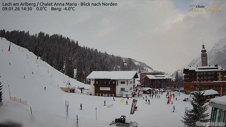Archiv Foto Webcam Schlegelkopfareal, Lech