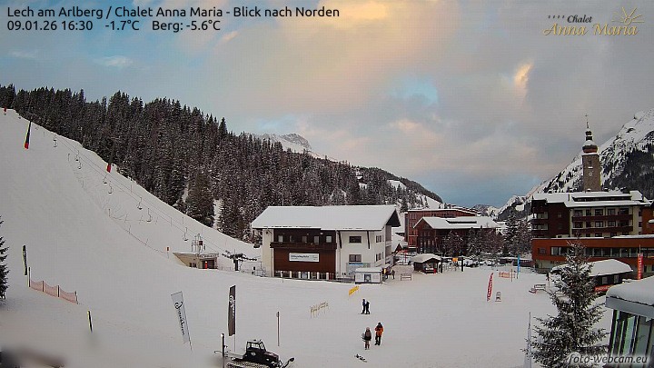 Archiv Foto Webcam Schlegelkopfareal, Lech