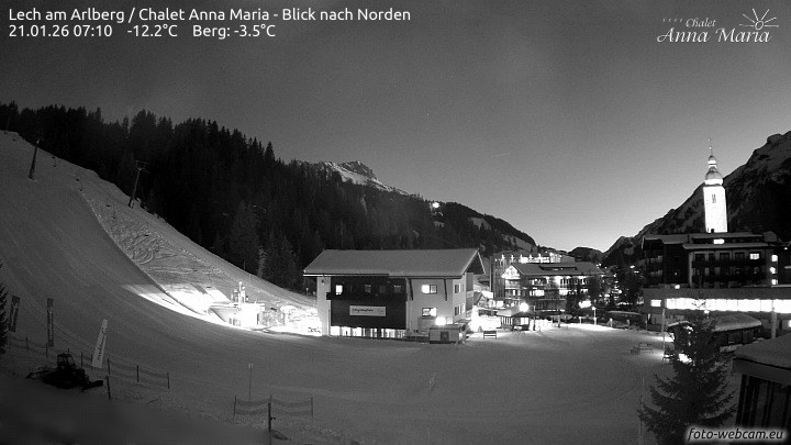 Archiv Foto Webcam Schlegelkopfareal, Lech