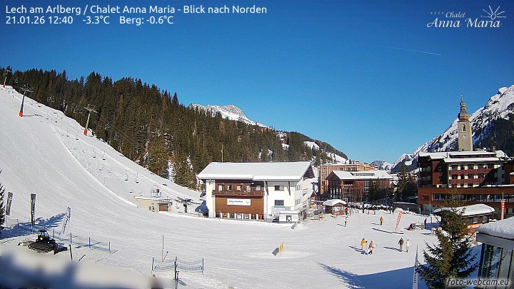 Archiv Foto Webcam Schlegelkopfareal, Lech