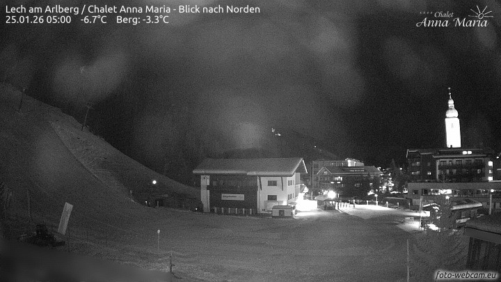 Archiv Foto Webcam Schlegelkopfareal, Lech