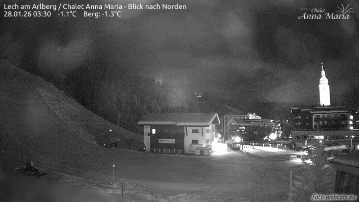 Archiv Foto Webcam Schlegelkopfareal, Lech