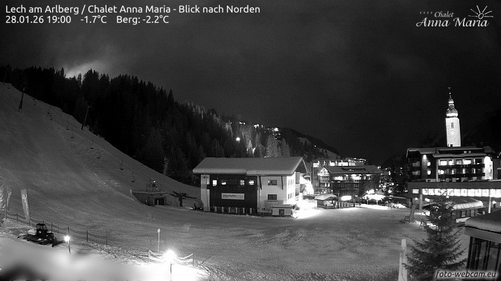 Archiv Foto Webcam Schlegelkopfareal, Lech