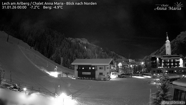 Archiv Foto Webcam Schlegelkopfareal, Lech