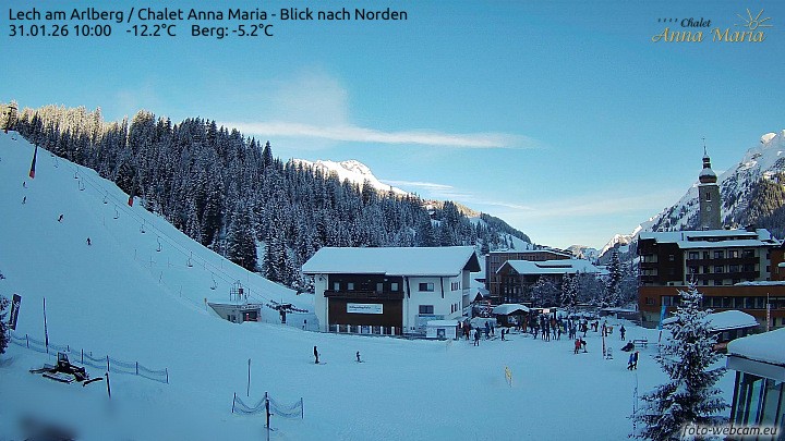 Archiv Foto Webcam Schlegelkopfareal, Lech