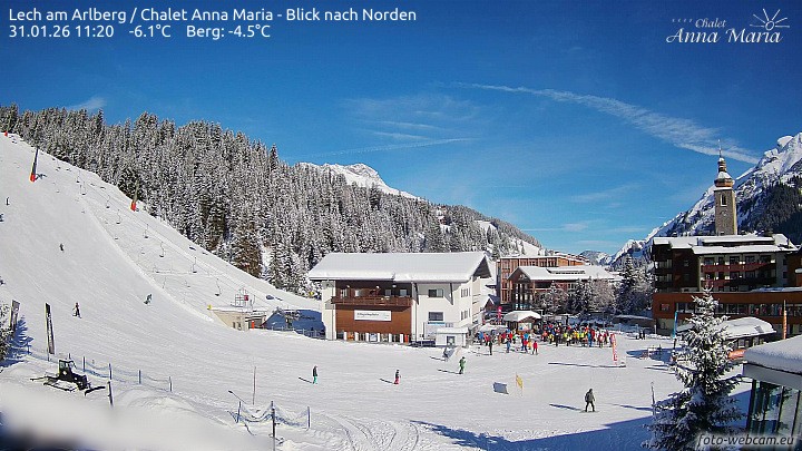 Archiv Foto Webcam Schlegelkopfareal, Lech